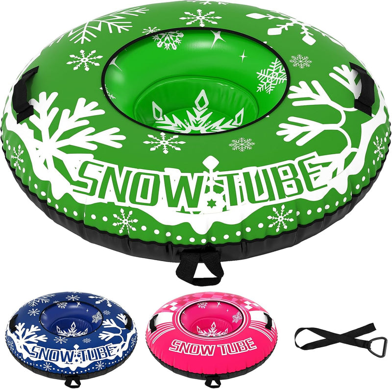 Load image into Gallery viewer, Goplus 42" Heavy-Duty Snow Sledding Tube with Detachable Tow Strap Thickened Bottom