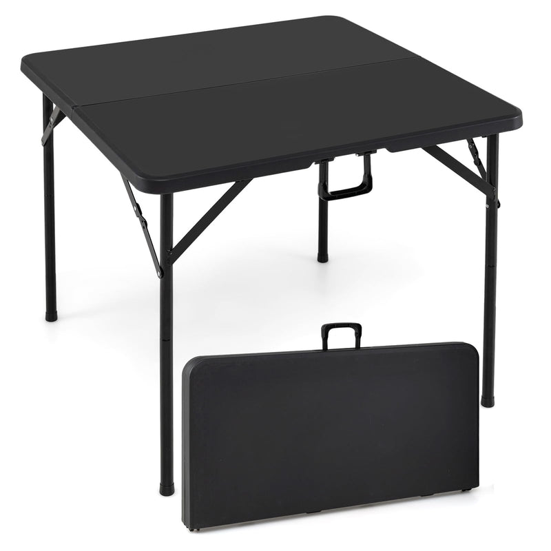 Load image into Gallery viewer, Goplus 34” Folding Table | Square Foldable Card Table for Indoor Outdoor Use