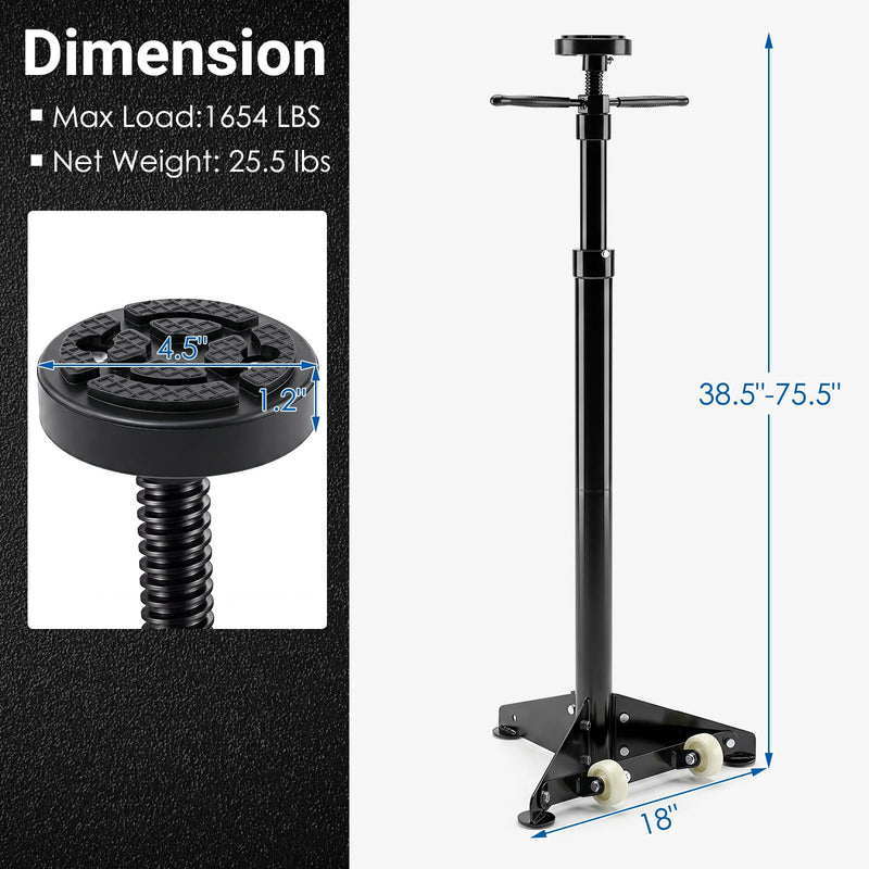Load image into Gallery viewer, Goplus Underhoist Support Stand | 3/4 Ton Capacity Jack Stand | Lifting from 38.5" to 75.5"