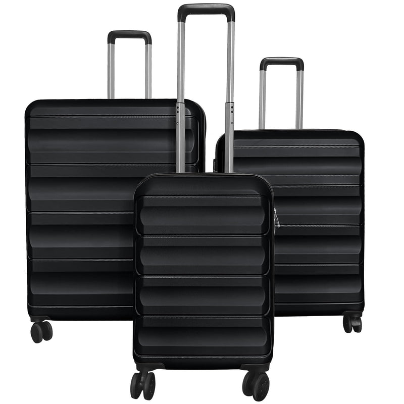 Load image into Gallery viewer, Goplus 20/24/28 Inch Lightweight Hardshell Suitcases with 360° Spinner Wheels(3 Piece Wide Cross Stripe)