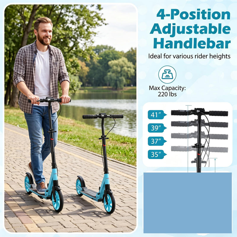 Load image into Gallery viewer, Goplus Foldable Kick Scooter for Teens Adults with Light-up Wheels