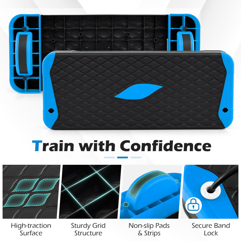 Load image into Gallery viewer, Goplus 3-in-1 Aerobic Step Platform 600 LBS Adjustable Exercise Stepper