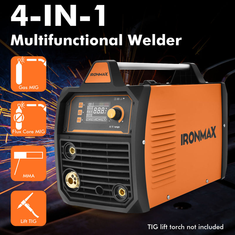 Load image into Gallery viewer, Goplus 110/220V Stick Welder, 3 in 1 MIG/TIG/MMA 160 Amp Digital Inverter IGBT Welding Machine w/LCD Display