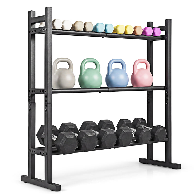 Load image into Gallery viewer, Goplus 3-Tier Dumbbell Rack 529LB Capacity Heavy-Duty Adjustable Weight Rack