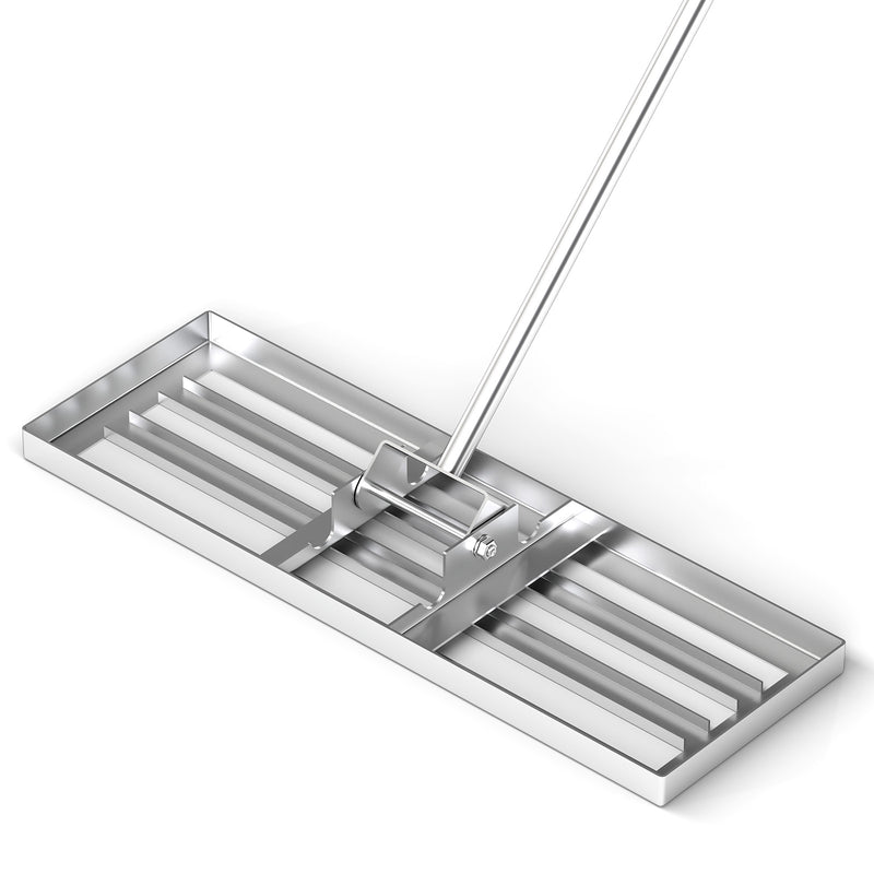 Load image into Gallery viewer, Goplus Lawn Leveling Rake, Heavy Duty Level Lawn Tool w/ Ergonomic Handle for Soil