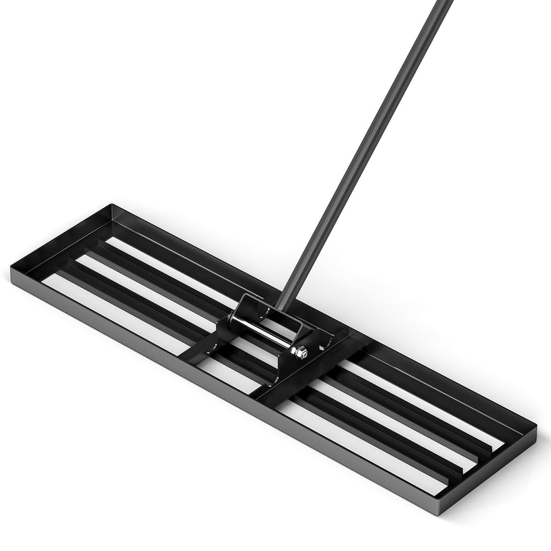 Load image into Gallery viewer, Goplus Lawn Leveling Rake, Heavy Duty Level Lawn Tool w/ Ergonomic Handle for Soil