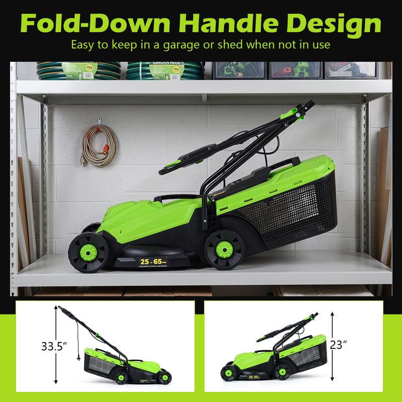 Load image into Gallery viewer, Goplus Electric Lawn Mower, 2-in-1 Versatile Corded Lawn Mower, 10 AMP Motor, 13" Cutting Deck