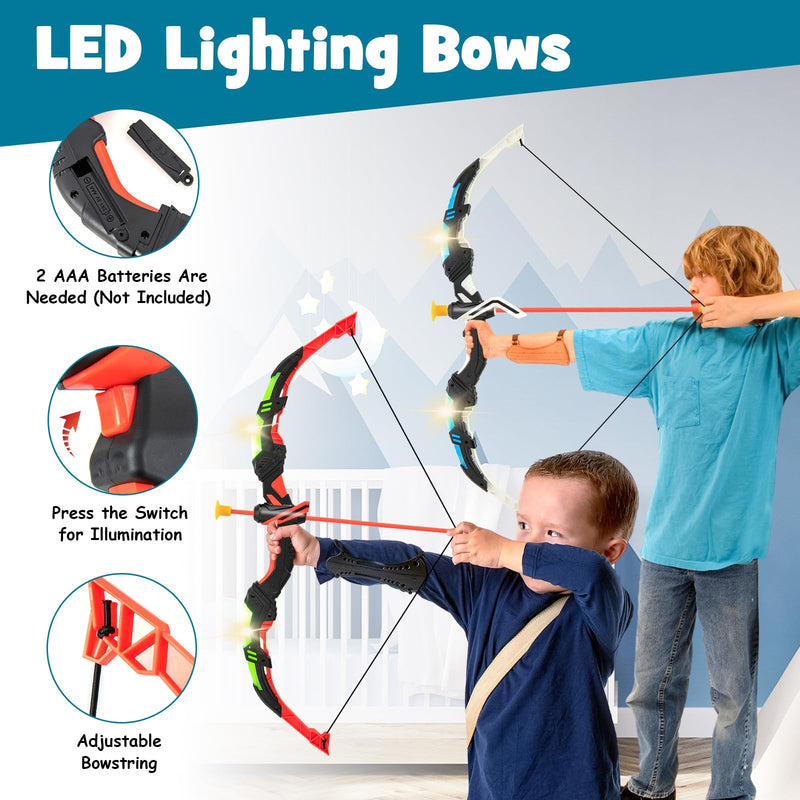 Load image into Gallery viewer, Goplus 2 Pack Bow and Arrow Set for Kids