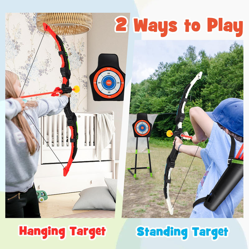 Load image into Gallery viewer, Goplus 2 Pack Bow and Arrow Set for Kids
