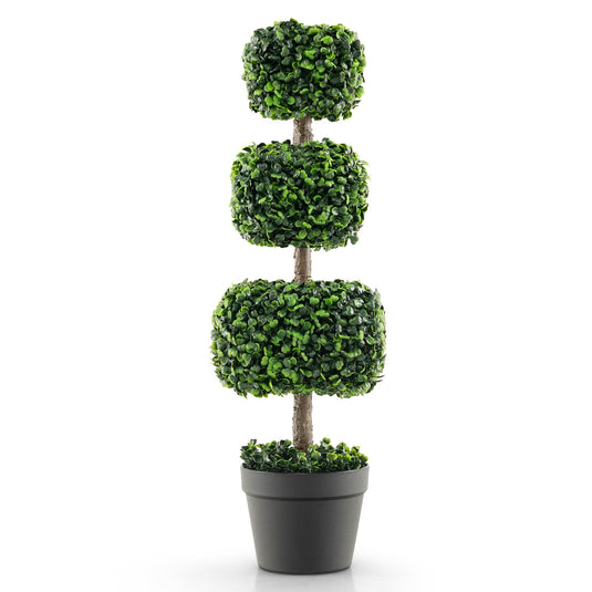 Goplus 35¡± Artificial Boxwood Topiary Tree
