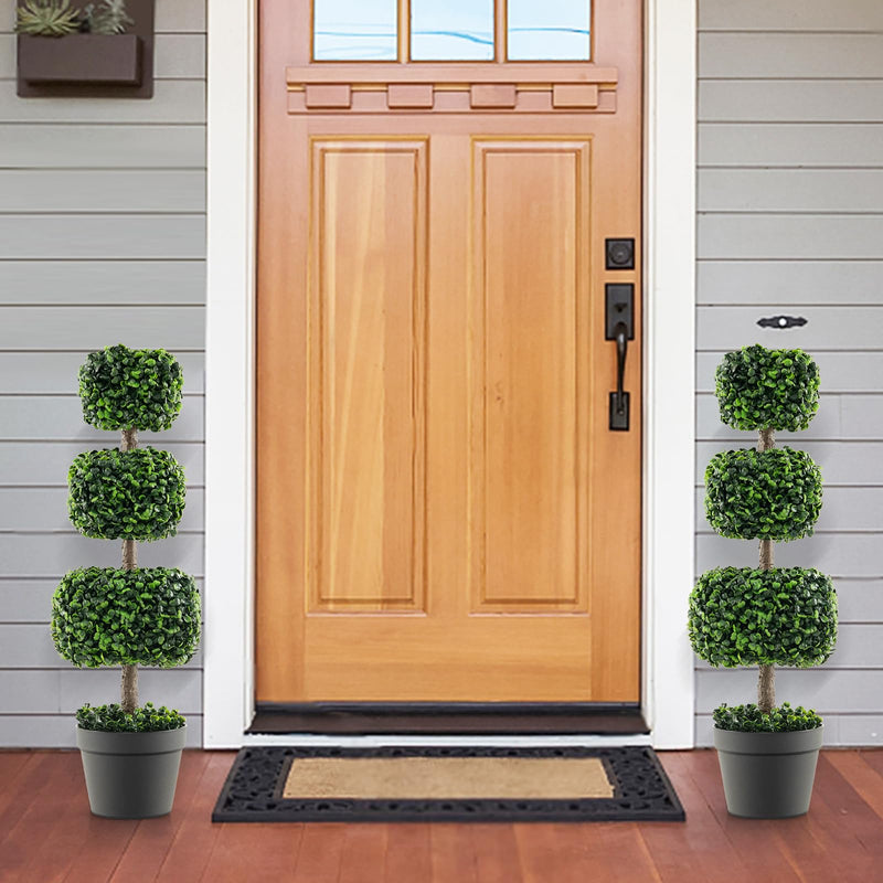 Load image into Gallery viewer, Goplus 35¡± Artificial Boxwood Topiary Tree