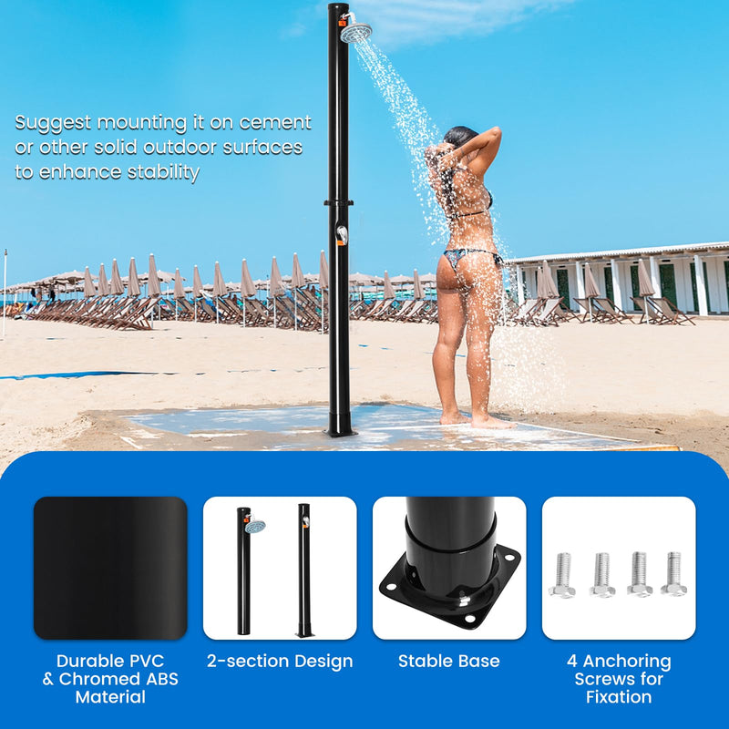 Load image into Gallery viewer, Goplus 5.3 Gallon Solar Heated Outdoor Shower