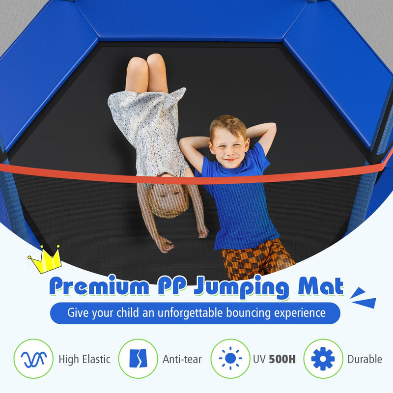 Load image into Gallery viewer, Goplus 7FT Trampoline for Kids, ASTM Approved Trampoline for Boys Girls Outdoor Indoor