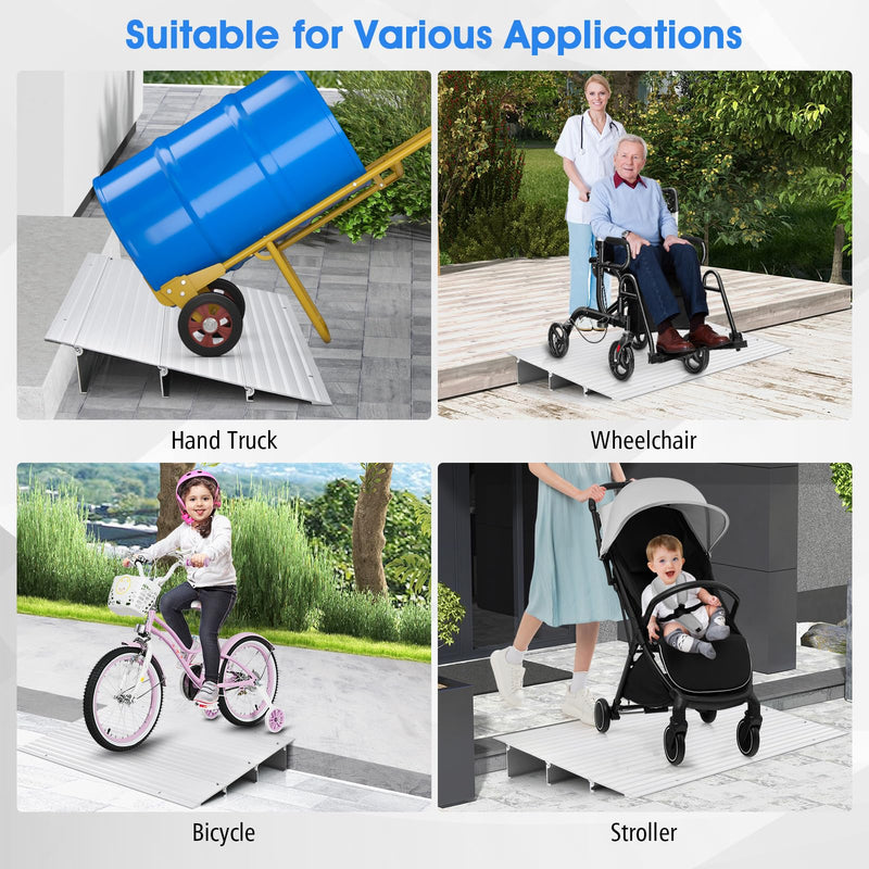 Load image into Gallery viewer, Goplus Door Threshold Ramp, 3" Rise Threshold Ramps for Doorways with Non-Slip Surface