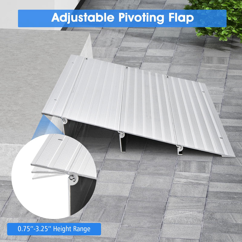 Load image into Gallery viewer, Goplus Door Threshold Ramp, 3" Rise Threshold Ramps for Doorways with Non-Slip Surface