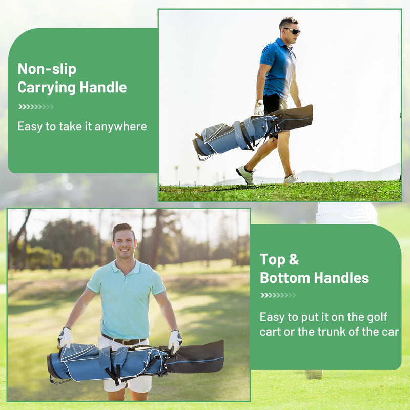 Load image into Gallery viewer, Goplus Golf Stand Bag, Lightweight Golf Club Bag with 4 Way Top Dividers