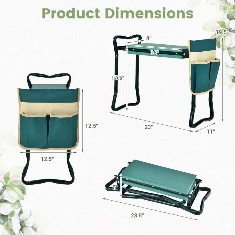 Load image into Gallery viewer, Folding Garden Kneeler Bench Heavy Duty Gardener Kneeling Pad Cushion