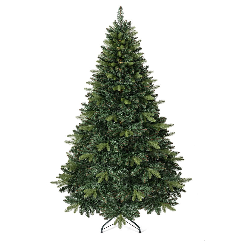 Load image into Gallery viewer, Goplus 5ft/6ft/7ft/8ft Artificial Christmas Tree | Hinged Unlit Full Xmas Tree with Realistic Tree Trunk & Folding Metal Stand