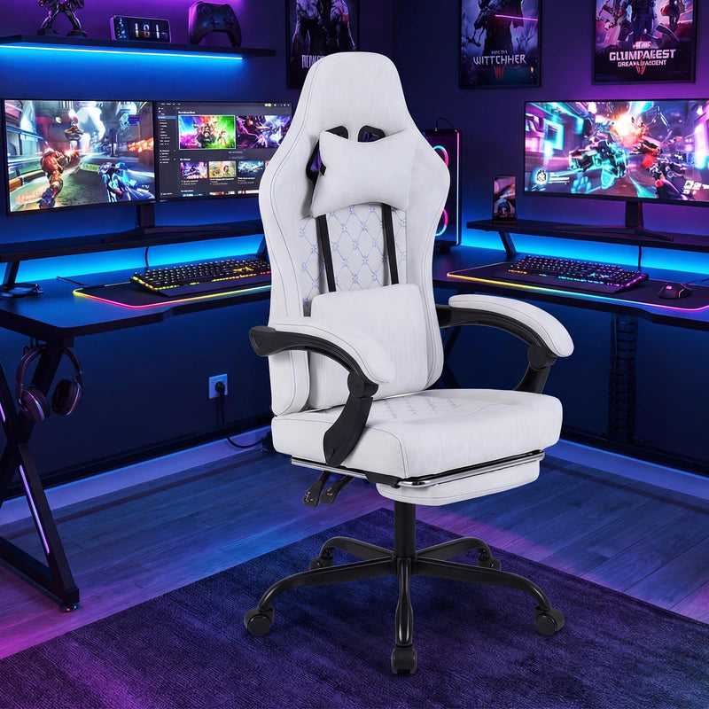 Load image into Gallery viewer, Goplus Gaming Chair Height Adjustable Computer Chair with Headrest Video Game Chair