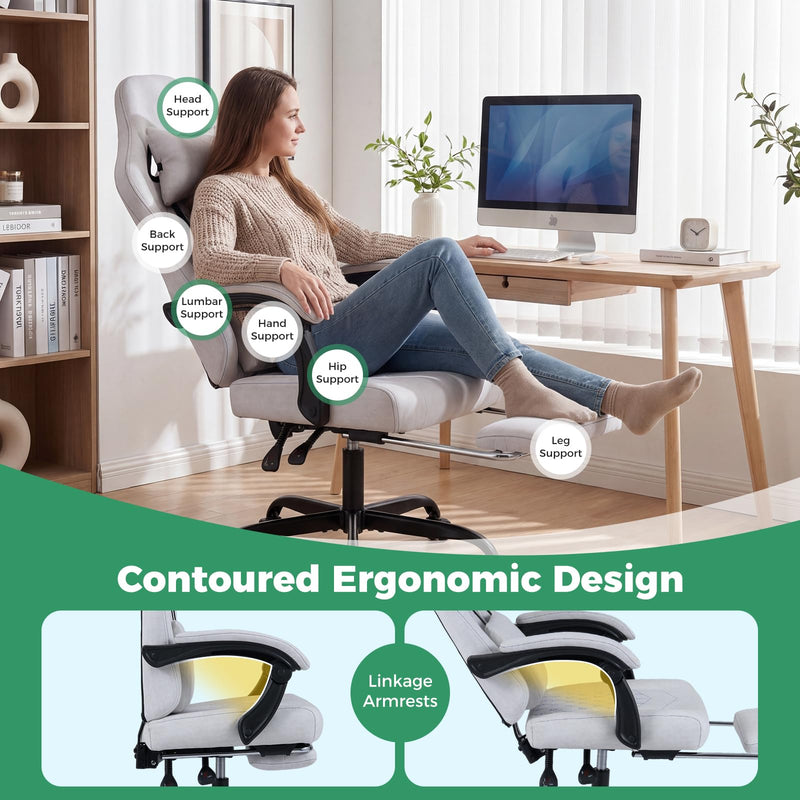 Load image into Gallery viewer, Goplus Gaming Chair Height Adjustable Computer Chair with Headrest Video Game Chair