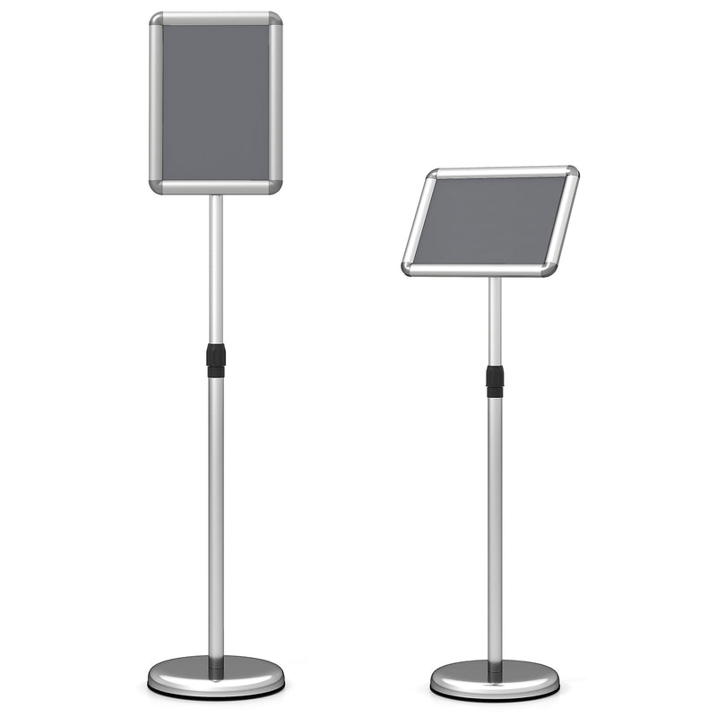 Load image into Gallery viewer, Goplus 8.5 x 11 Inch Sign Holder Stand with Snap-Open Frame & 360° Rotation