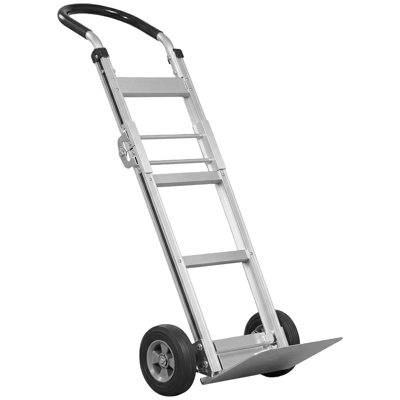 Load image into Gallery viewer, Goplus Heavy-Duty Folding Hand Truck | 600 LBS Aluminum Dolly Cart with Ergonomic Handle & 2 Rubber Wheels