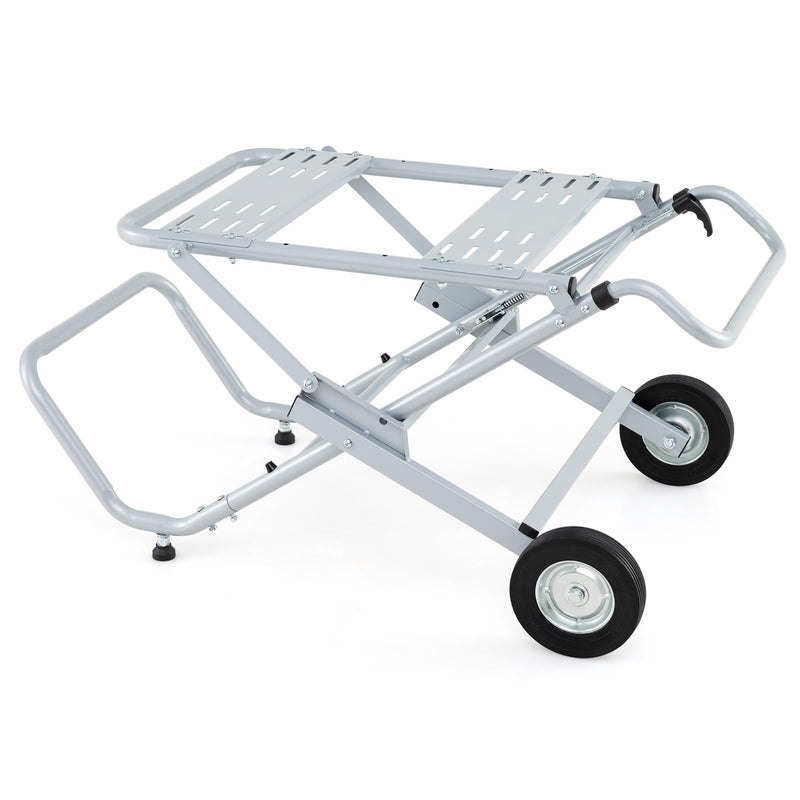 Load image into Gallery viewer, Goplus Portable Table Saw Stand | Rolling Foldable Heavy Duty Metal Base with 8-Inch Rubber Wheels