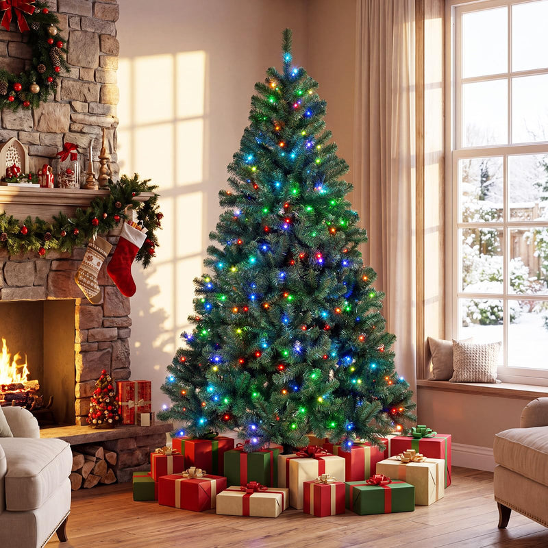 Load image into Gallery viewer, Goplus 6 ft Smart Pre-Lit Christmas Tree with Remote & APP Home Office Decoration