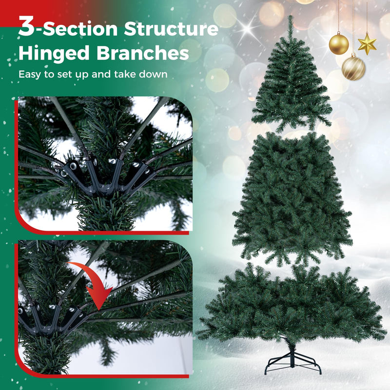 Load image into Gallery viewer, Goplus 6 ft Smart Pre-Lit Christmas Tree with Remote & APP Home Office Decoration