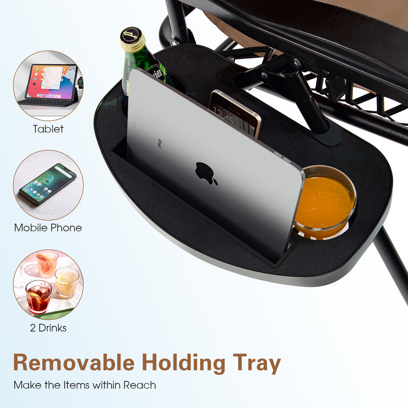 Load image into Gallery viewer, Goplus Folding Zero Gravity Reclining Lounge Chairs