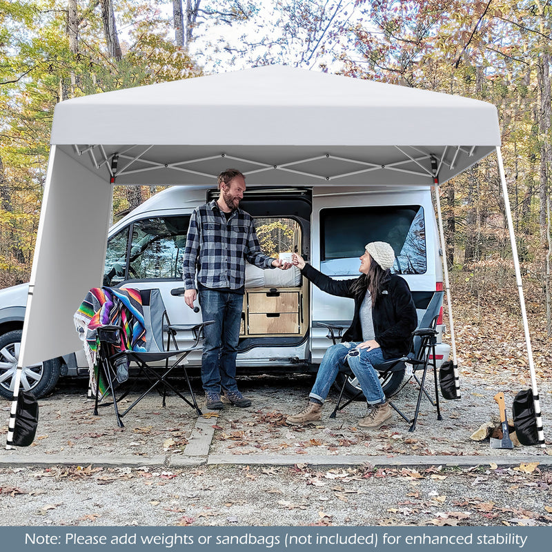 Load image into Gallery viewer, Goplus 8 X 8 FT Pop up Canopy Tent with 1 Sidewall