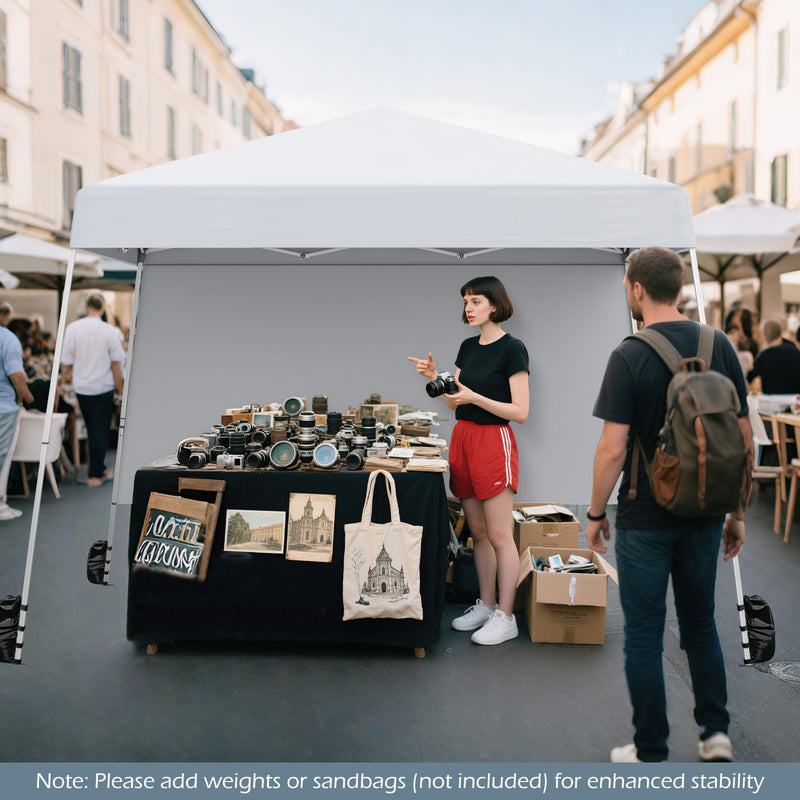 Load image into Gallery viewer, Goplus 8 X 8 FT Pop up Canopy Tent with 1 Sidewall