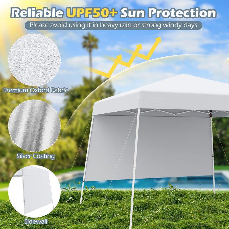 Load image into Gallery viewer, Goplus 8 X 8 FT Pop up Canopy Tent with 1 Sidewall
