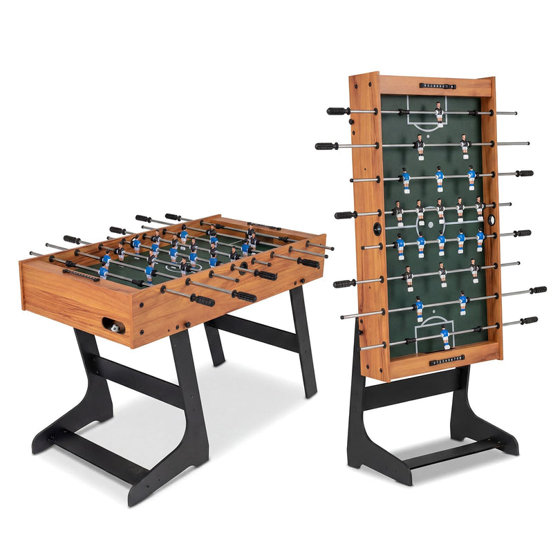 Load image into Gallery viewer, Goplus 48" Folding Foosball Table Full Competition Size Soccer Table for Adults Family Night