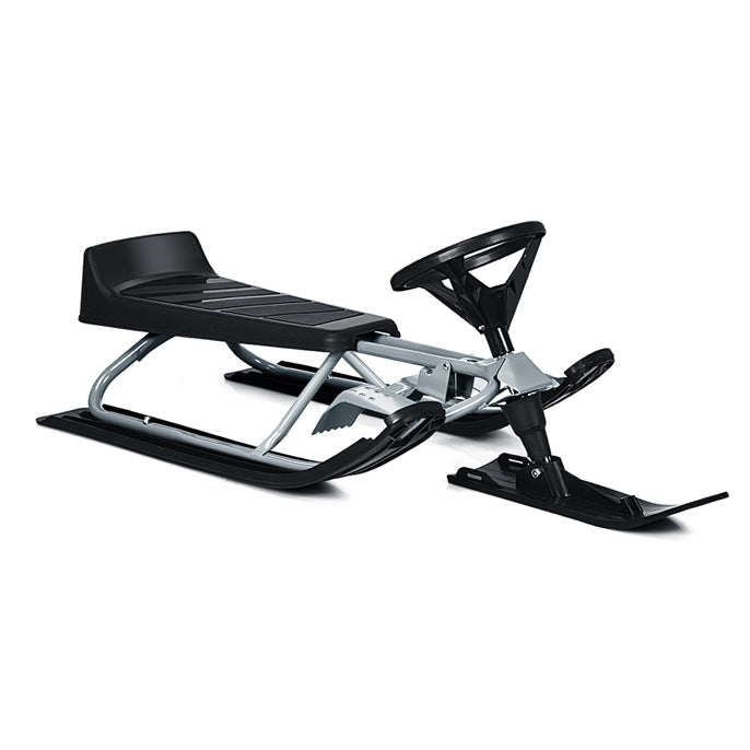 Load image into Gallery viewer, Snow Racer Sled, Ski Sled Slider Board with Twin Brakes