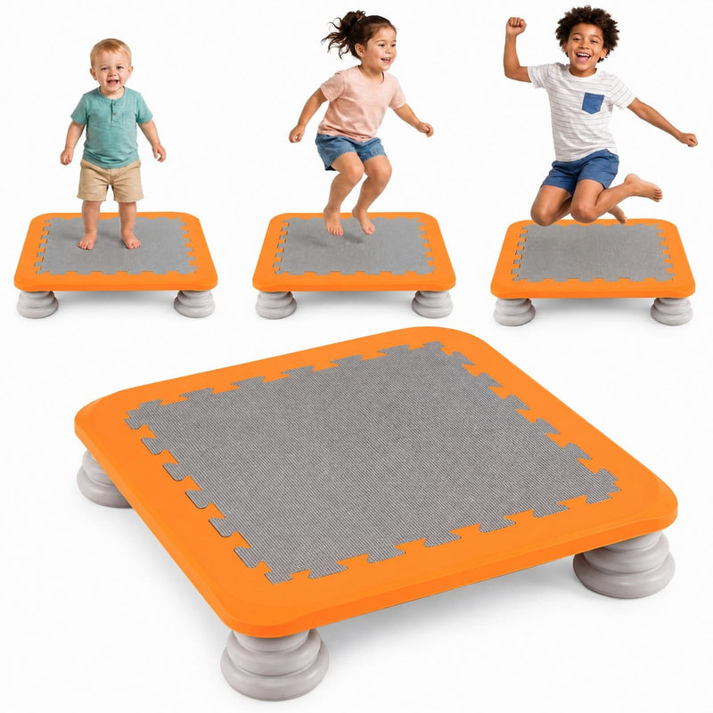 Load image into Gallery viewer, Goplus Mini Trampoline for Kids with 4 Non‑Slip Removable Foot Pads | 25.5" Rebounder for Boys Girls