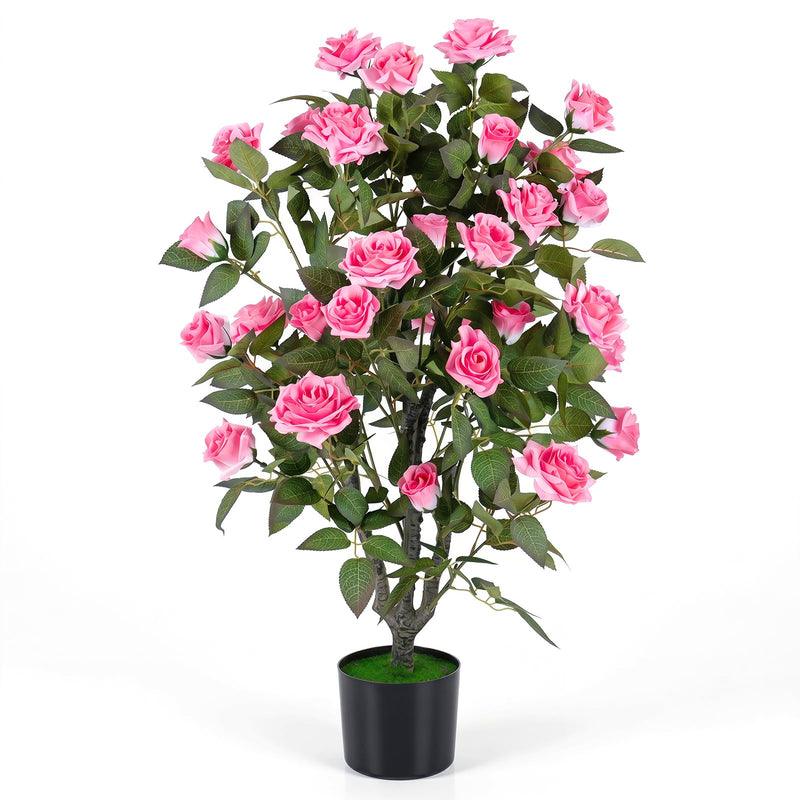 Load image into Gallery viewer, Goplus 35.5" Artificial Rose Tree with 32 Blooming Flowers | Free Maintenance