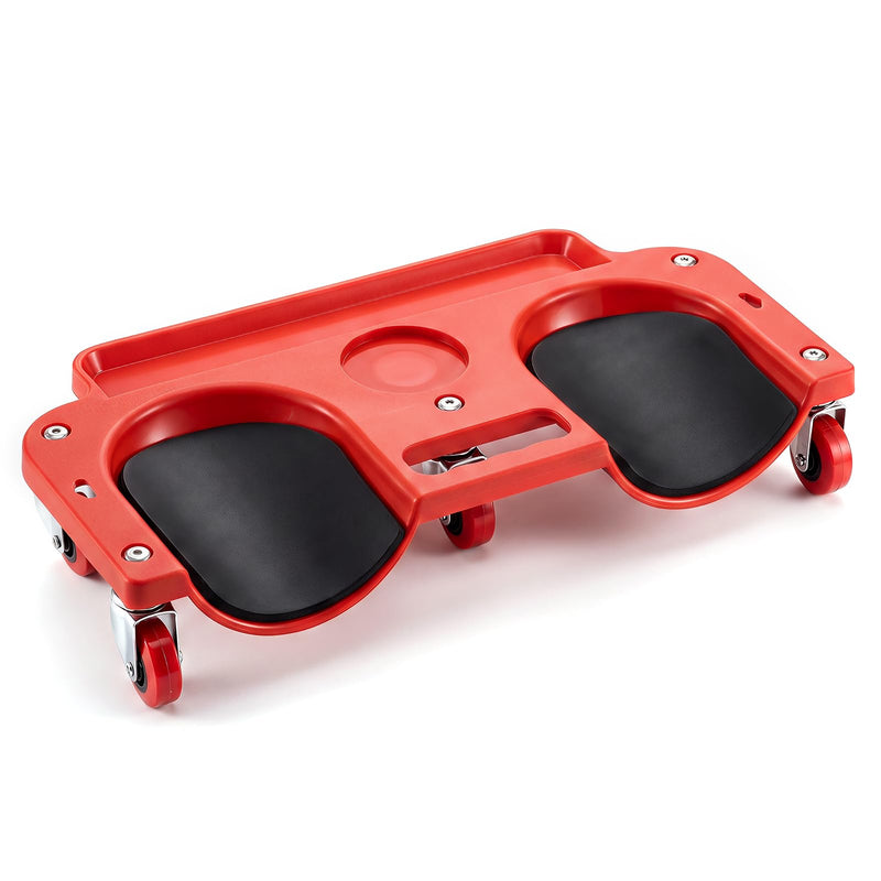 Load image into Gallery viewer, Goplus Rolling Knee Creeper with 360° Swivel Casters | Lightweight Kneeling Pads w/Foam Cushions & Built-in Tool Trays