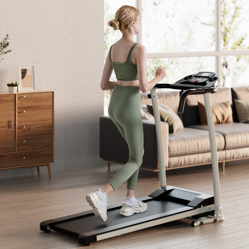 Load image into Gallery viewer, Folding Treadmill, Electric Running Machine with LED Display and Mobile Phone Holder