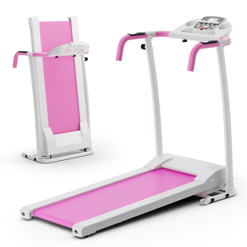 Load image into Gallery viewer, Folding Treadmill, Electric Running Machine with LED Display and Mobile Phone Holder