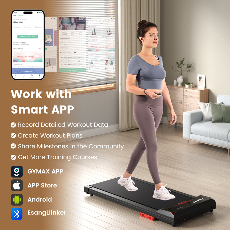 Load image into Gallery viewer, Goplus Walking Pad, 2.5HP 340LBS Capacity Under Desk Treadmill with Remote Control