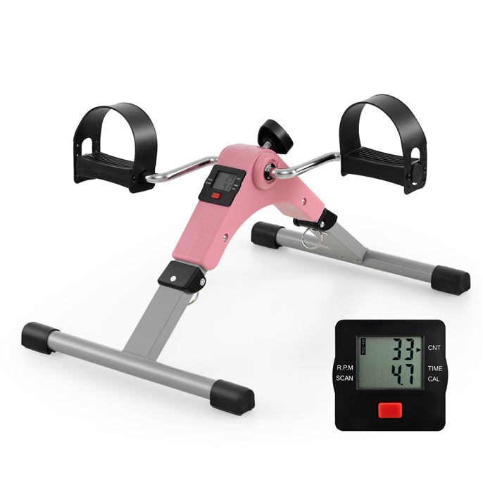 Load image into Gallery viewer, Folding Pedal Exerciser, Adjustable Resistance Mini Exercise Bike