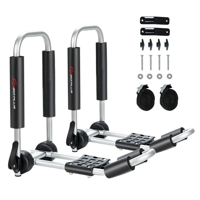 Load image into Gallery viewer, Goplus 2 Pair J-Bar Kayak Roof Rack, Universal Folding Rack Carrier for Canoe, SUP