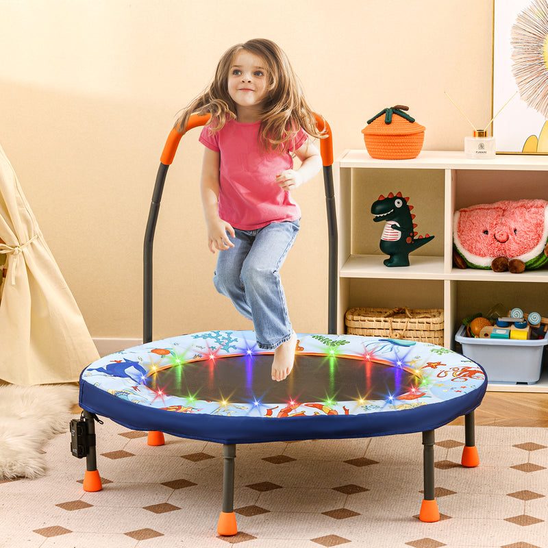 Load image into Gallery viewer, Goplus 36'' Foldable Toddler Trampoline for Kids