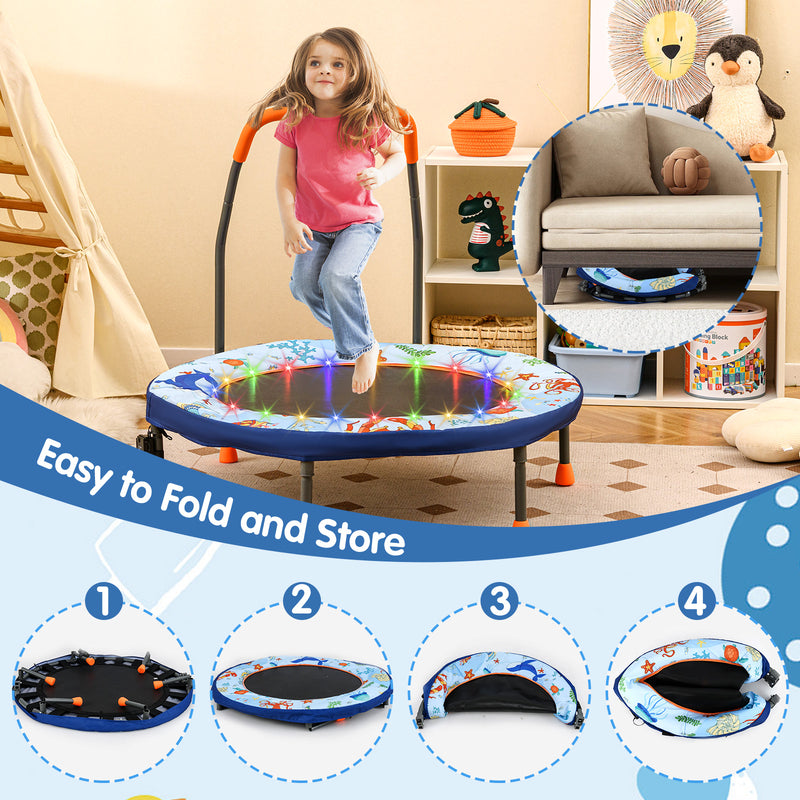 Load image into Gallery viewer, Goplus 36'' Foldable Toddler Trampoline for Kids