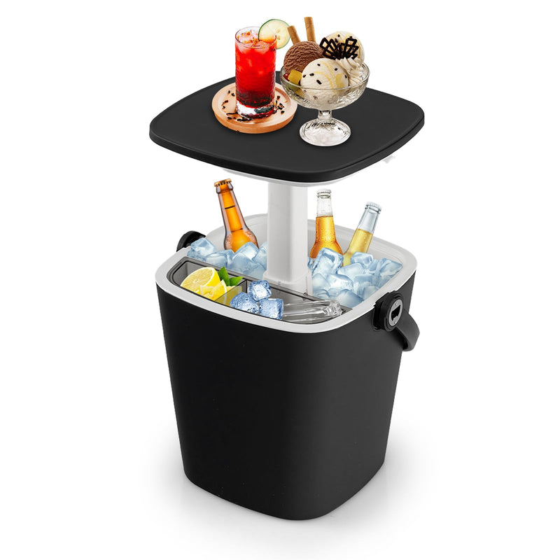 Load image into Gallery viewer, Goplus Cooler Table, Portable 4 Gallon All-Weather Beer and Wine Table Cooler with Handle