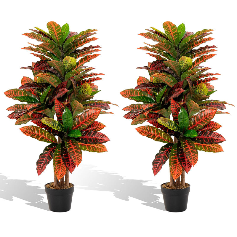 Load image into Gallery viewer, Goplus Artificial Croton Palm Tree