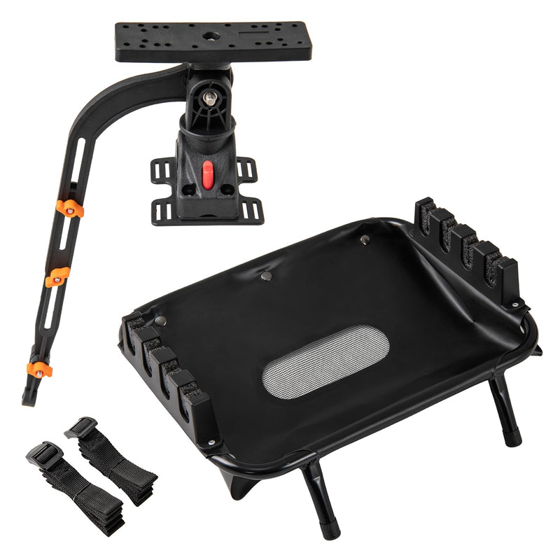 Load image into Gallery viewer, Goplus Fishing Float Tube Accessories, 360° Rotatable Fish Finder Holder w/ Mount Bracket