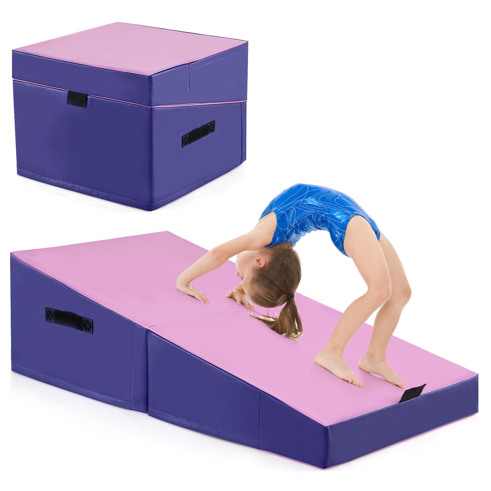 Customize Foldable Pole Dance Crash Mat Yoga Exercise Safety Cushion Mat Four Fold Thickened