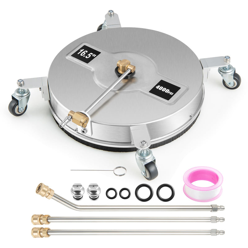 Load image into Gallery viewer, Goplus 16.5” Pressure Washer Surface Cleaner, Undercarriage Pressure Washer Attachment